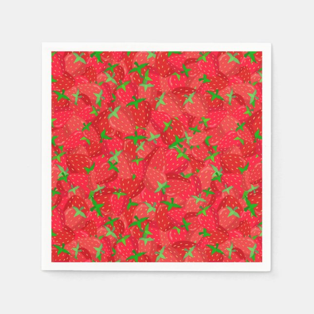 Jordgubbsmedley Pappersservett (Framsidan)