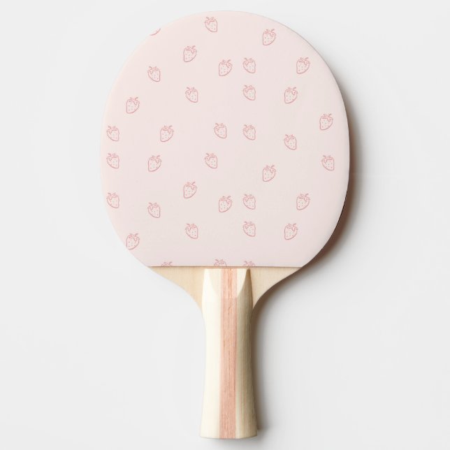 Jordgubbsminimalism Pingisracket (Framsidan)