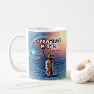 Jordgubbsmojito (#11 av 12 Drink Recept Sets) Kaffemugg