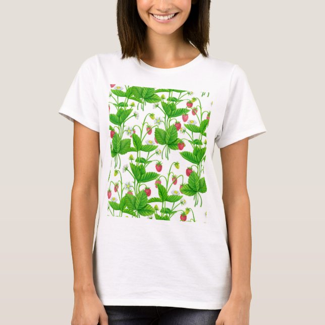Jordgubbsodling T Shirt (Framsida)