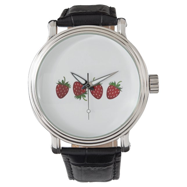 Jordgubbspanel Armbandsur (Framsida)