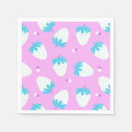 Jordgubbspastel Rosa Pappersservett