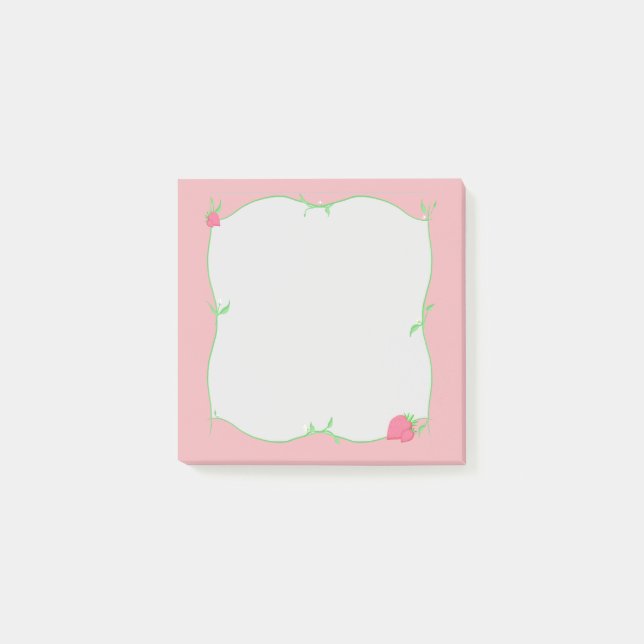 Jordgubbspatch Post-it Block (Framsida)