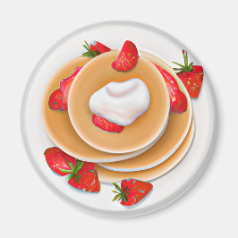 Jordgubbspennor med Syrup Food Magnet