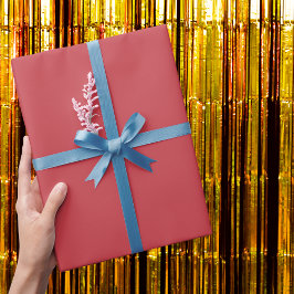 Jordgubbsröd solid Färg Presentpapper