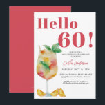 Jordgubbsrött rött röktätheldryck 60:e födelsedage inbjudningar<br><div class="desc">Jordgubbsrött drinkar dryck 60:e födelsedagsinbjudan Gör din händelse minnesvärd med denna roligt grönt vattenfärg fruktig dryck 60:e födelsedagsinbjudan. Den pulserande färg och de mjuka penseldragen ger en vismisk och konstnärlig känsla för designen,  skapar den ett val av perfekt för en födelsedag fylld med glädje och firande.</div>