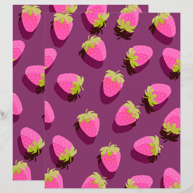 Jordgubbsrött Vin (Fram/baksida)