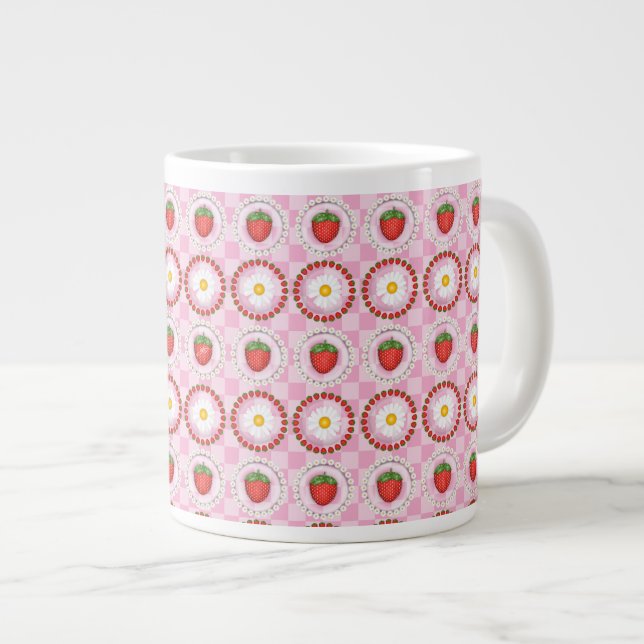 Jordgubbsserenad  jumbo mugg (Framsida höger)
