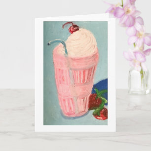 Jordgubbsshake Kort