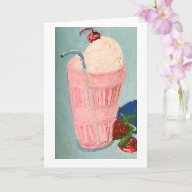 Jordgubbsshake Kort (Orkide)