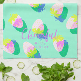 Jordgubbsskalk Kökshandduk