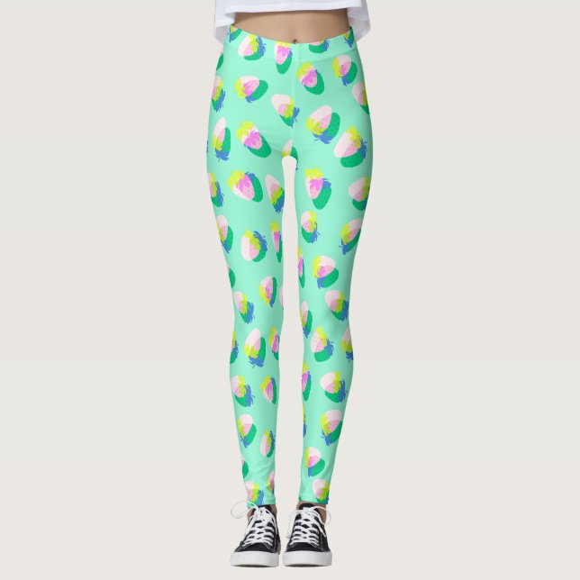 Jordgubbsskalk Leggings (Framsida)