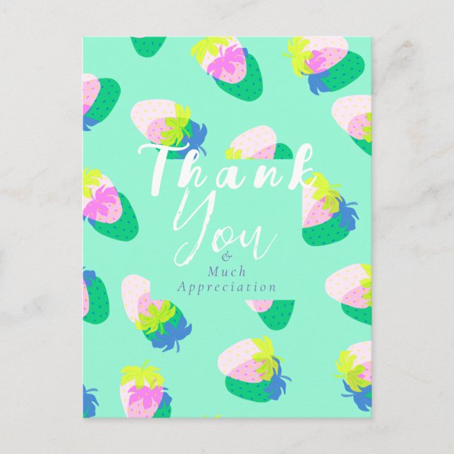 Jordgubbsskalk Vykort (Framsida)