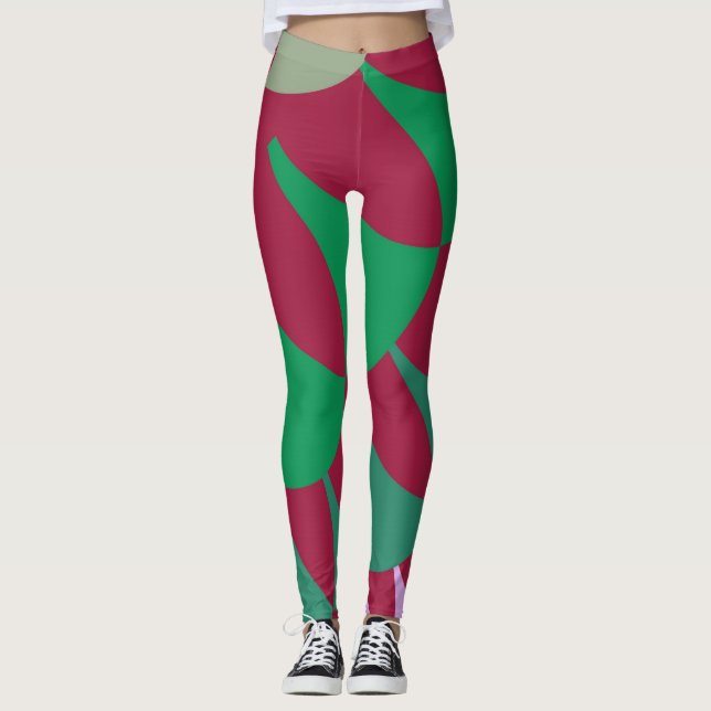 Jordgubbsskalor Leggings (Framsida)
