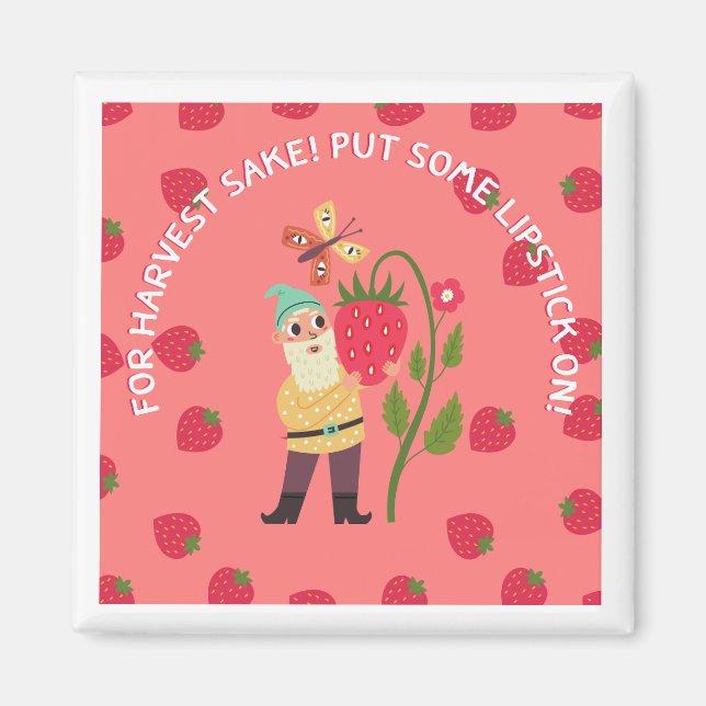 Jordgubbssköldpadda Magnet (Framsidan)