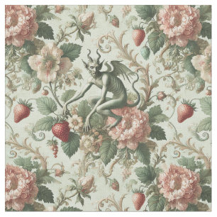 Jordgubbsskorts - Gothic Classic Tile Tyg