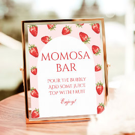 Jordgubbsskötare Momosa Pub Poster