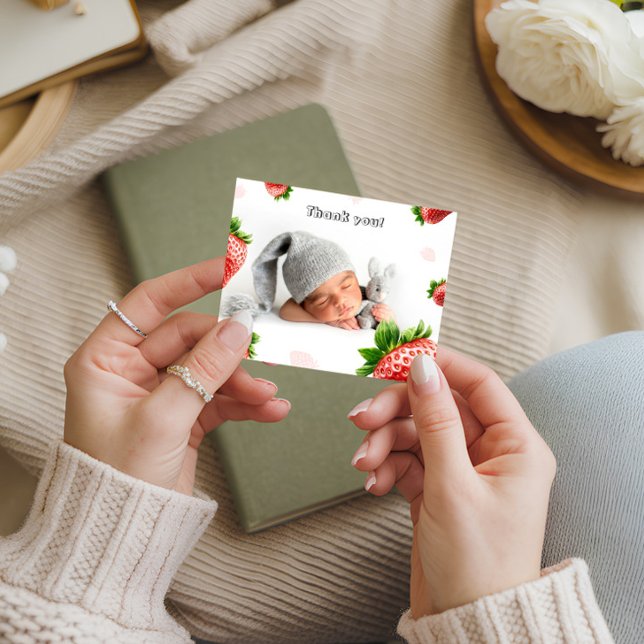 Jordgubbsskuva - Tack för ditt kort (Skapare uppladdad)