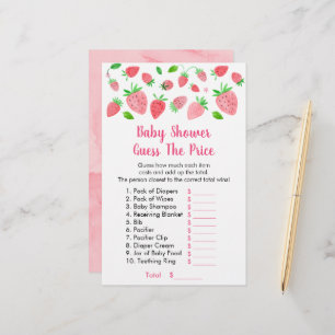 Jordgubbsskuvret gissar Prist spel