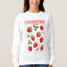Jordgubbssommar - Färsk vattenfärgsdesign för fruk T Shirt