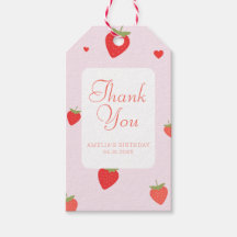 Jordgubbssötad Rosa Girly-Tack-förmån