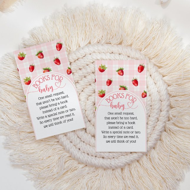 Jordgubbssötare Rustic Bokar Flicka Shower Tilläggskort (Skapare uppladdad)