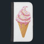 Jordgubbssunda i våffelkon med toppning galaxy s4 plånbok<br><div class="desc">Jordgubbe Ice Cream Waffle cone fylld med smakfull rosa glass sommardessert</div>