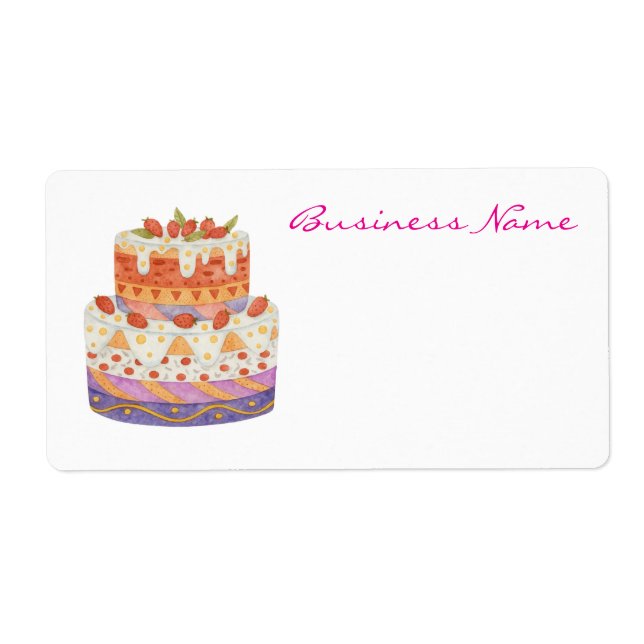 Jordgubbstårta i två våningar fraktsedel (Framsidan)