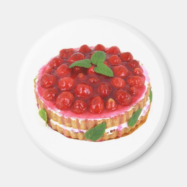 Jordgubbstårta Magnet (Framsidan)