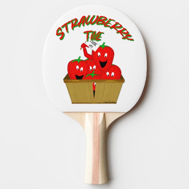 Jordgubbstid! Pingisracket (Framsidan)