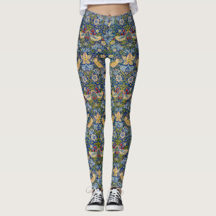 Jordgubbstjuv mönster William Morris Leggings
