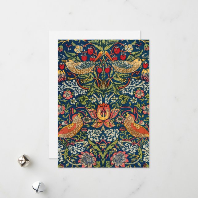 Jordgubbstjuv, oändliga prickar efter Morris Julkort (Fram/Back In Situ)