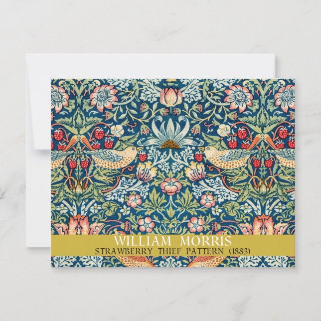 Jordgubbstjuv - William Morris-design (Framsida)