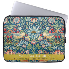 Jordgubbstjuv - William Morris-design Laptop Fodral