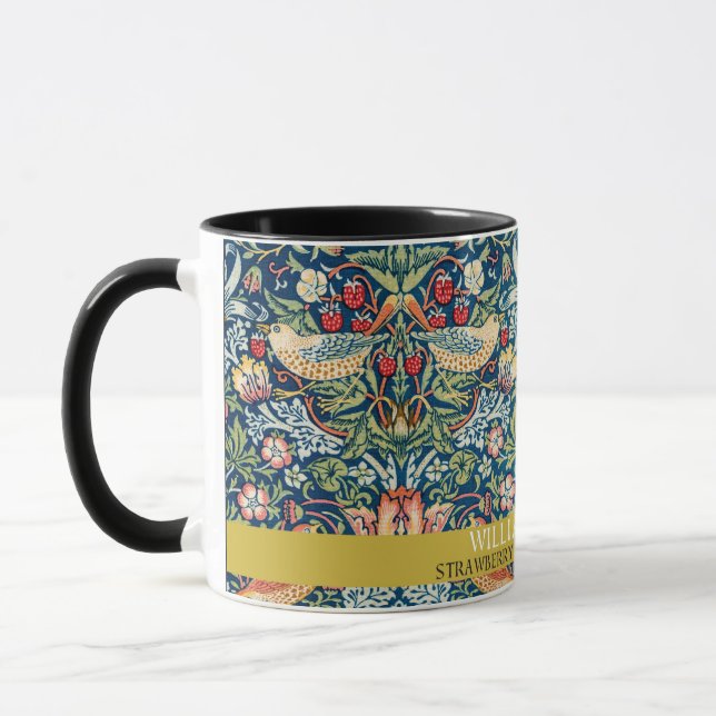 Jordgubbstjuv - William Morris-design Mugg (Vänster)