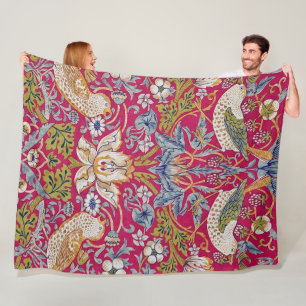 Jordgubbstjuv, William Morris Fleecefilt