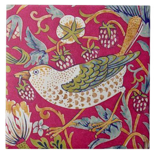 Jordgubbstjuv, William Morris Kakelplatta