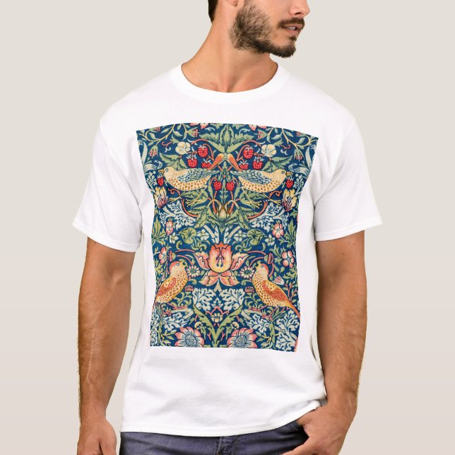 Jordgubbstjuv, William Morris T Shirt (Framsida)