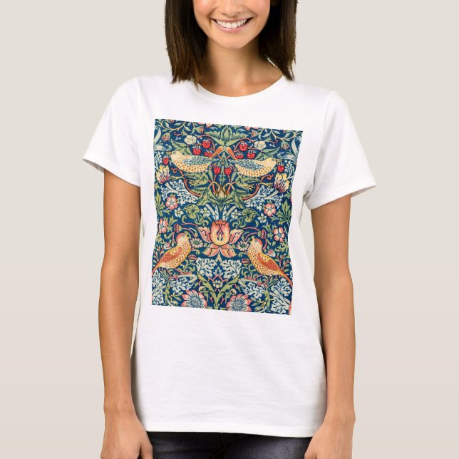 Jordgubbstjuv, William Morris T Shirt (Framsida)