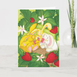 Jordgubbstubin Tea/födelsedagskort Kort