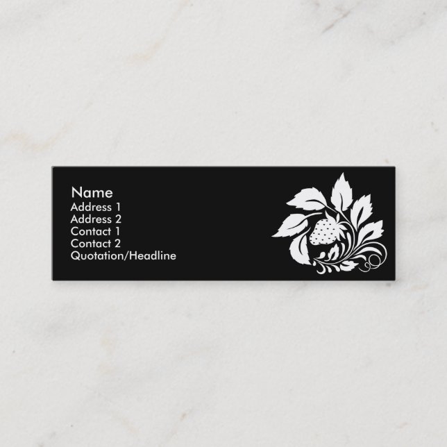 jordgubbsvit_vit mini visitkort (Framsida)