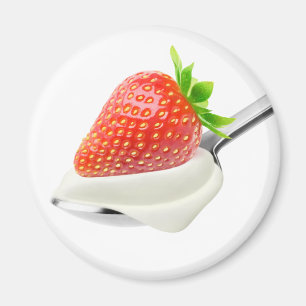 Jordgubbsyoghurt Magnet