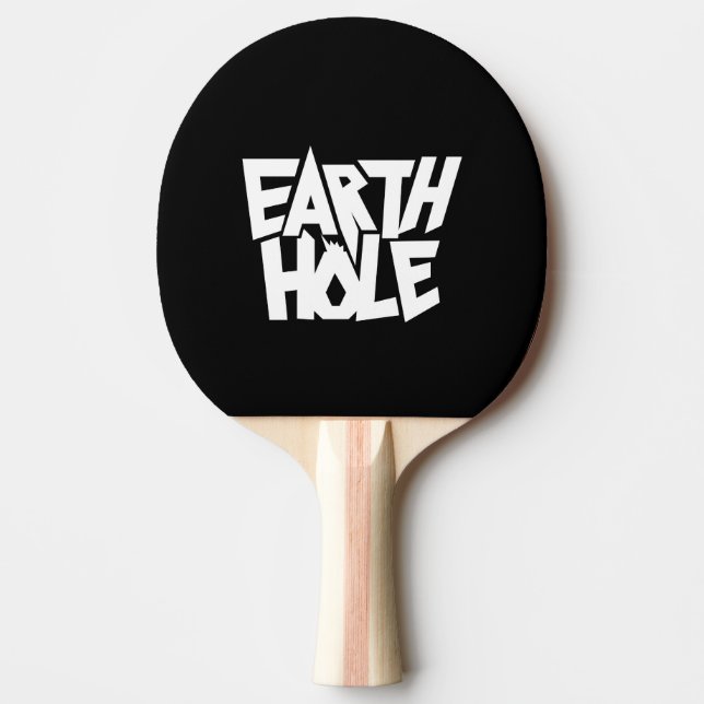 Jordhål ping pong paddel pingisracket (Framsidan)