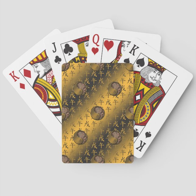 Jordhäst Casinokort (Baksidan)
