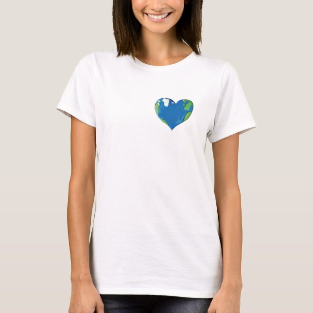 jordhjärta t shirt (Framsida)