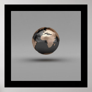 jordklot 3D Poster