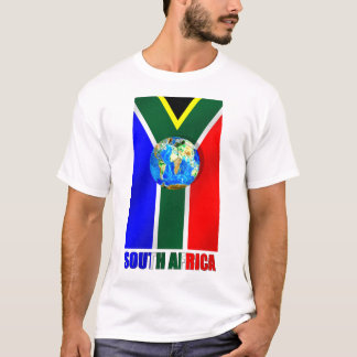 Jordklot för boll för världsfotbollSydafrika T-shirt