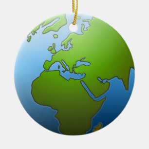 Jordklotprydnad Julgransprydnad Keramik