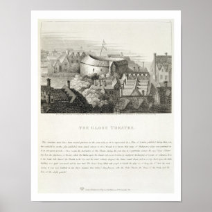 Jordklottheatren, c.1647 som publicerades av poster