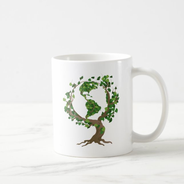 jordklotträd kaffemugg (Höger)